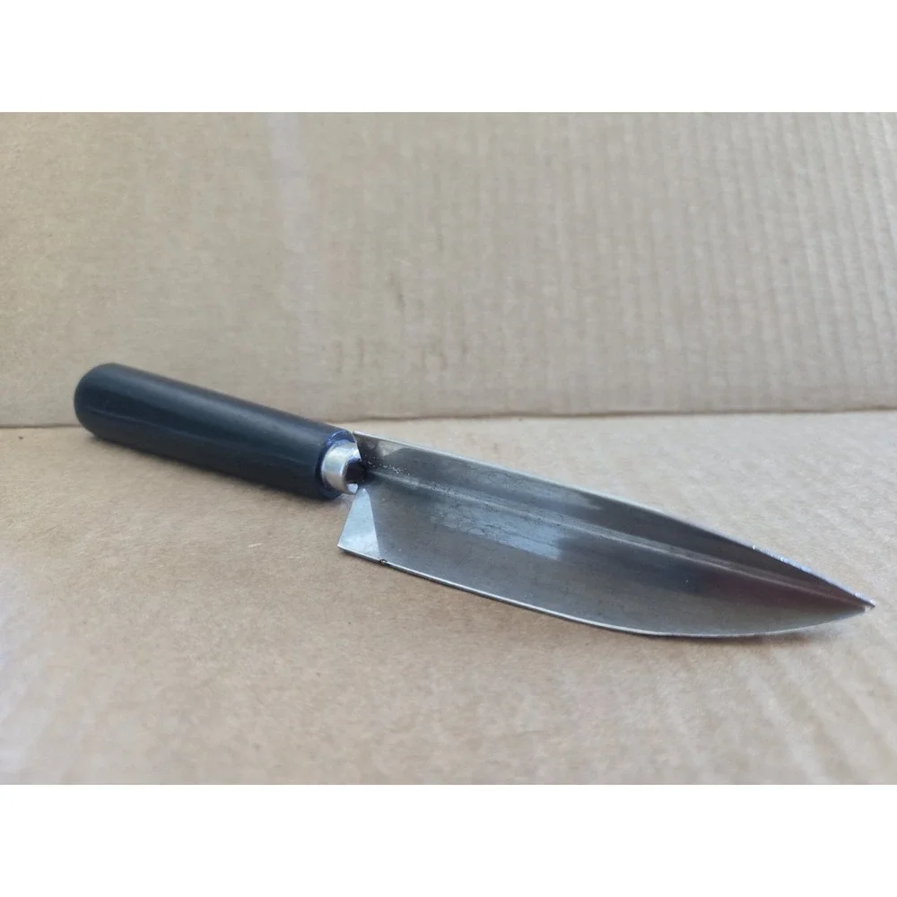 Stainless Steel Cheese Spreader Knife Black Handle Butter Appetizer Knife